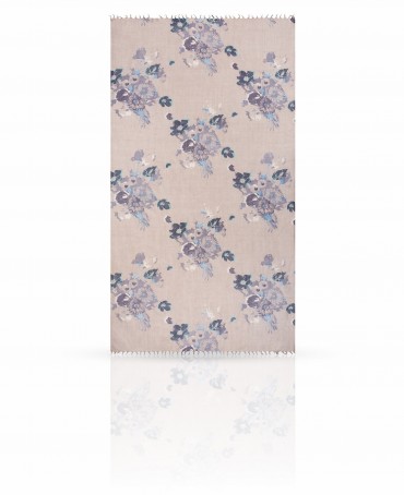 Палантин Женский W-BRUSH.FLOWER/SILVER